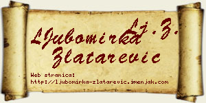 LJubomirka Zlatarević vizit kartica